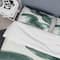 Designart 'Gouache Green on Gray I' Geometric Bedding Set - Duvet Cover & Shams